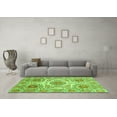 thumbnail image 3 of Ahgly Company Indoor Rectangle Abstract Green Modern Area Rugs, 5' x 8', 3 of 4