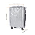 thumbnail image 2 of Uxcell 26 Inch Universal Luggage Protector, Portable Clear Dust Cover, Grey, 2 of 6