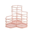 thumbnail image 1 of Metal Pen Pot Hexagon Hollow Portalápices Contenedor Maquillaje Ordenado Organizador Almacenamiento Cepillo Cesta Olla Almacenamiento Oficina Inevent EL009725-00, 1 of 4