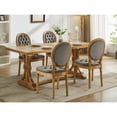 thumbnail image 3 of American Style Dining Chair | High - Density Foam and Spring Seating | Hand - made Decoration on Backrest | Hold Up to 300 Pounds, 3 of 7
