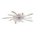 thumbnail image 1 of White Ceiling Fan With Light Remote Control 3 Wind Levels Dimmable Invisible Blades 30.71X5.12 Inch Low Profile For Bedroom Living Room Kitchen 110V, 1 of 8