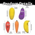 thumbnail image 3 of Jumbo Squishies Slow Rising Squishy Eggplant Charms Fruit Squishies Cream Scented Stress Relief Kawaii Butter Squishy Cheese Squishy Big Squishy, 3 of 4