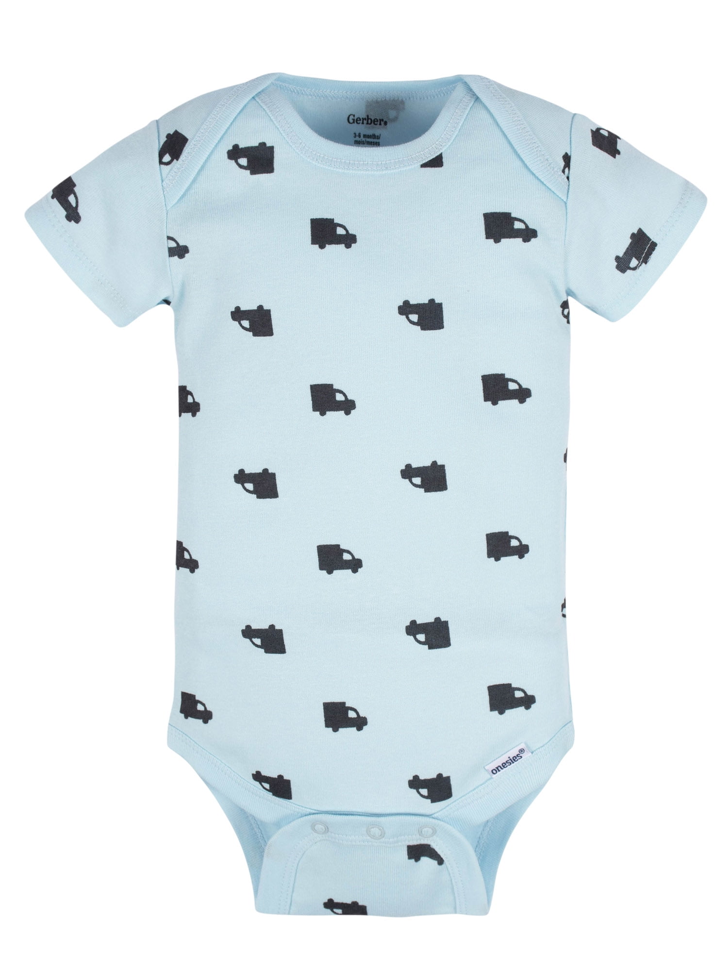 Gerber Baby Boy Short Sleeves Onesies Bodysuits, 8-Pack, Sizes Newborn-12M