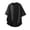 Black, variant on Mens Shirts Summer Casual Tunic Tops Basic Notch Neck Solid Short Sleeve T-Shirt Vacation Beach Tee