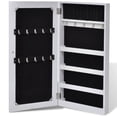 thumbnail image 5 of vidaXL Wall Jewelry Cabinet with Mirror White, 5 of 7