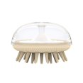 thumbnail image 1 of Un cepillo de champú amarillo, masaje transparente de silicona para el hogar y pinza para el cabello, cepillo de limpieza de peine de champú de 80 mm × 80 mm × 55 mm para hombres y mujeres, 1 of 5