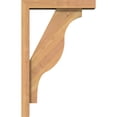 thumbnail image 3 of Ekena Millwork 3 1/2"W x 14"D x 22"H Funston Block Smooth Bracket w/ Offset Brace, Western Red Cedar, 3 of 25