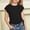 shirts for girls clearance-Black, variant on RTKFRFLM Girls Drawstring Hem T-Shirt for Ages 6-16 Years Kids Fashion Solid Color Short Sleeve Round Neck Tee Top Trendy Summer Cotton Shirt Soft Breathable Daily School Wear Outfits