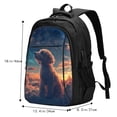 thumbnail image 5 of Salouo Starry Sky Cloud Puppy Pattern Extra Large Travel Laptop,Backpack with USB Charging Port College Backpack Business Work Bag Casual Daypack Fits for Men & Women, 5 of 7