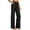 Black, variant on High Waist Effortless Wide Leg High Wirted ’s Casual Pants For Everyday Comfort And Style Breathable Loose Fit Trousers With Waistline, Size M