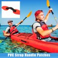 thumbnail image 2 of Unique Bargains 2pcs Universel PVC Sangle Poignée Patchs Porter Poignée de Préhension pour Paddle Board Bateaux Gonflables Canoë Kayak Rouge, 2 of 6