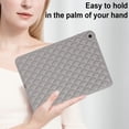 thumbnail image 5 of Allytech Case for iPad 9th/8th/7th Generation 10.2" 2021/2020/2019, Slim Luxury Diamond Pattern [Camera Protection] Shockproof Soft TPU Back Case - Grey, 5 of 7