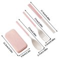 thumbnail image 3 of Zmeidao Collapsible Utensils Set with Case, Reusable Flatware Set, Chopsticks Fork Spoon for Travel Camping Daily Use, Eco-Friendly Plastic Flatware, 3 of 5
