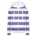 thumbnail image 2 of Patlollav Pntutb Women Hooded Sweatshirts,Ladie Slim Fitting Zipper Stripe Print Sweater, 2 of 6