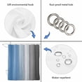 thumbnail image 5 of Blue Gray Ombre Bathroom Shower Curtains with 12 Hooks Polyester Waterproof Shower Curtain for Stalls and Bathtubs Vintage Country Wooden Decorative Bathroom Privacy Curtain 72x72 Inches, 5 of 9