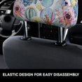 thumbnail image 4 of Kdxio Cactus Pattern Print 2 Piece Car Head Rest Covers Set Auto Front/Rear Seats Headrest Cover Universal Fit Most Cars,Sedan, SUV, 4 of 9