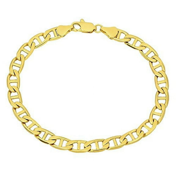 6mm 14k Gold Filled Mariner Link Bracelet