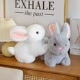 thumbnail image 5 of SSBSM 15/20/30cm Rabbit Doll Toy Lovely 3D Eyes Lying Position Bunny Doll Plushie Ornament Fully Filled Rabbit Plush Doll Keychain Pendant New Year Gift, 5 of 8