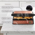 thumbnail image 5 of OVENTE Electric Indoor Panini Press Grill + Sandwich Maker, Copper GP0620CO, Opens 180 Degrees to Fit Any Type or Size of Food, Indoor Cooking Perfect for Quesadillas, Burgers & More, 1000W, 5 of 8