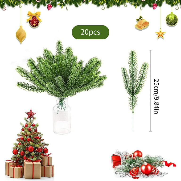 Faux Pine Branch - Green - Decorating – verde