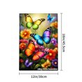 thumbnail image 4 of Colorful Butterflies And Flowers Garden Flag For Home Outdoor Garden Yard Decor 12x18 Inch, 4 of 5