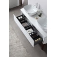 thumbnail image 3 of Sebastian 60" Gloss White Dual Mount Bathroom Vanity, 3 of 13