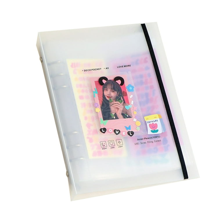 Photo Binder Book Frosted Kpop Photocard Binder Translucent Mini