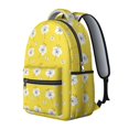 thumbnail image 2 of Pioneer Flower Floral Print Pattern Backpack for School, Cute School Bag with Adjustable Shoulder Straps and Padded Back, 15.3"x11"x7.1", 2 of 5