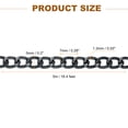 thumbnail image 2 of 16.4 Feet Aluminum Oval Link Chain, 7x5x1.3mm, Dark Grey, 2 of 6