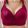 thumbnail image 4 of ZSQDM Womens Bras Bras For Women No Underwire Adjustable Bras Full Coverage Support Bralette Plus Size Everyday Bra Red XL, 4 of 6