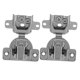 thumbnail image 1 of 2 piezas Bisagras de cierre suave para el gabinete Puertas de apertura hacia adentro bisagras plegables ajustables bisagras invisibles hardware de gabinete de metal, 1 of 6