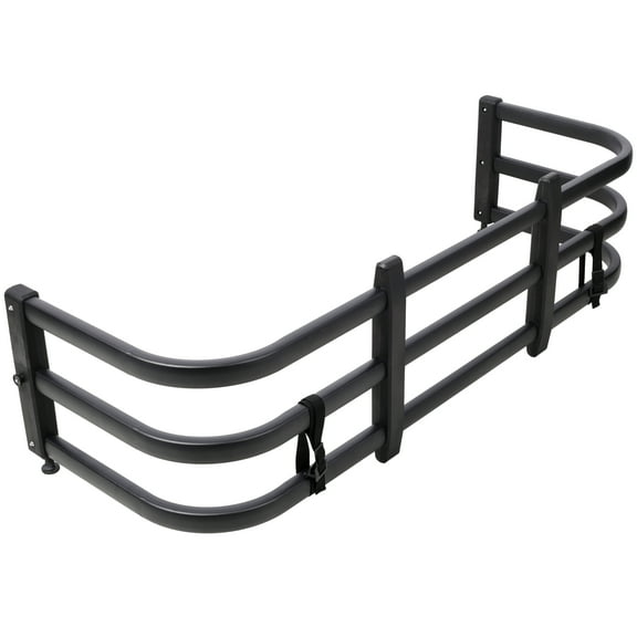 Truck Bed Extender, Aluminum Retractable Tailgate Extender,53.33"-67.75" Adjustable Length,Black