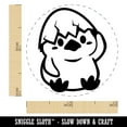 thumbnail image 2 of Sweet Chicken Hatchling with Egg Shell Self-Inking Rubber Stamp Ink Stamper - Black Ink - Mini 1/2 Inch, 2 of 7