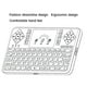 thumbnail image 4 of Ratón de teclado inalámbrico Q9 2.4G RF, con panel táctil / LED colorido para Android TV BOX Irfora Teclado, 4 of 7
