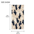 thumbnail image 3 of Single-Sided Print Hand Towel Breathable & Soft Towels Wash Cloth for Workout Running Navy and Cream Ghost 30x15 Inch, 3 of 5