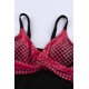 thumbnail image 3 of ABPHQTO Conjunto de tankini con dobladillo de pañuelo con estampado de lunares retro rosa para mujer, 3 of 5