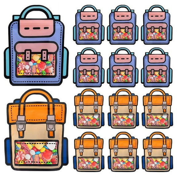 30PCS Gift Bag with Handles,Cartoon Backpack Bags for ,Wedding,Birthday,Baby Shower for Candy, Favors,Snacks
