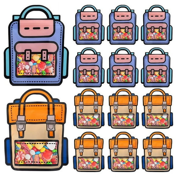 30 Bolsas de Regalo con Asas, Bolsas Tipo Mochila con para Fiestas, Bodas, Cumpleaños, Baby Showers, Dulces, Regalos de Fiesta, Bocadillos