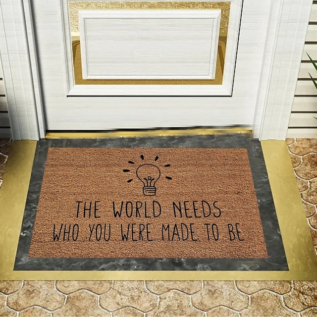 Hbdhejl Back To School Doormat Classroom Decor Teacher Appreciation Gift Welcome Mat Personalized Gift Kindergarten Crayons Floor Front Door Mat