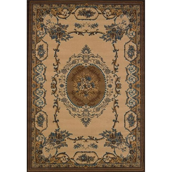 United Weavers 940 38160 912 7 ft. 10 in. x 10 ft. 6 in. Manhattan Lexington Oversize Rug, Light Blue