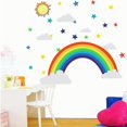thumbnail image 4 of Pink Pegatinas de pared de estrellas de arcoíris de dibujos animados, papel tapiz para habitación, calcomanía autoadhesiva de Pvc, decoración del hogar para dormitorio de niños, 4 of 5