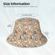 thumbnail image 3 of Fotbe Floral Paisley Sombrero Tipo Pescador con Estampado – Sombrero de Sol de Algodón de Moda para Playa, Golf, Pesca, 3 of 6