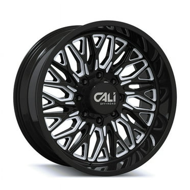 22x10 Cali Off-Road 9118 Crusher Gloss Black Milled Wheel 8x6.5 (-19mm)