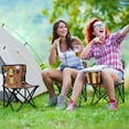 thumbnail image 6 of 600D Oxford Camping Chair Portable Foldable Chair Supports 220 lbs for Picnic, Fishing, Backpacking Black Clown Costume Icons, 6 of 8
