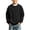 #A02-Black, variant on Boys Sweatshirts Size 10-12 WaffleLong Sleeve Crewneck Boys Pullover Casual Knitted Youth Sweatshirt with Pocket