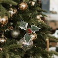 thumbnail image 4 of OULII 10Ud Greenery for Christmas Con Hojas Artificiales Duraderas Para Adornos Festivos Y Eventos, 4 of 6