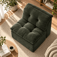 thumbnail image 2 of MEIGUGAO Armless Chenille Bean Bag Chair, 31.5-Inch,Emerald, 2 of 6
