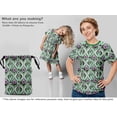 thumbnail image 6 of oneOone Cotton Cambric Green Fabric Tessellation Sewing Craft Projects Fabric Prints By Yard 56 Inch Wide, 6 of 6