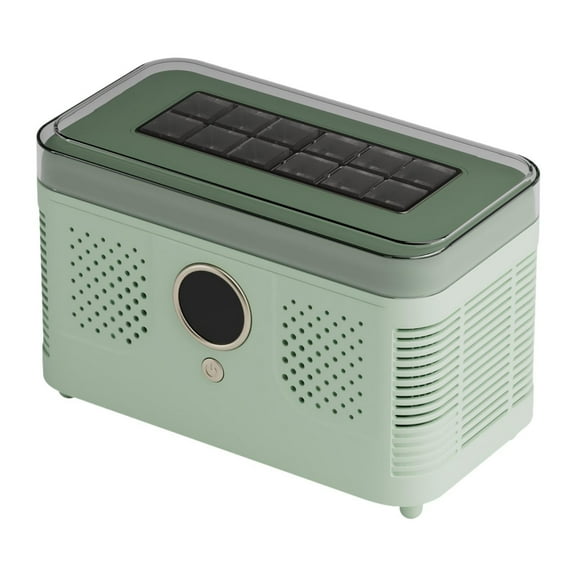 CoudarTitie Mini Ice Maker Ice Making Machine Countertop Car Compatible Box Fast Making with Green