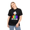 thumbnail image 2 of Proud LGBT TShirts Love is Love Shirt Equality LGBT Pride Womens Plus Size Tops, 2 of 8